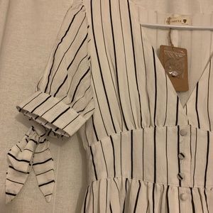 Black & White Striped Dress